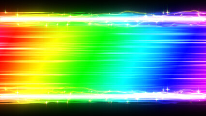カラフルな虹色のカットインのエフェクト背景