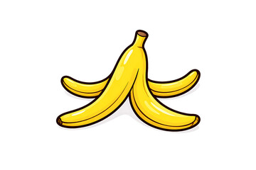 Cartoon Banana Peel 
