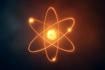 Glowing Atomic Structure with Luminous Electron Orbits
