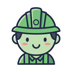 Cartoon Construction Worker Illustration
