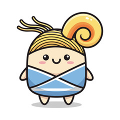 Cartoon Spartan Warrior Illustration