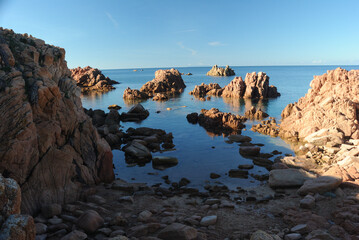 La costa del villaggio di Costa Paradiso