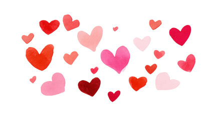 Collection of hearts on transparent background ideal for valentine's day designs expressing love and affection for romantic themes decorations