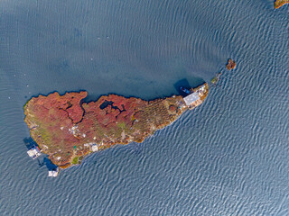 Fishermen and Small Islets in the Gediz Delta, Izmir Bay, Turkey