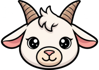 Goat png Kid cutout Billy Goat png Nanny cutout Caprine png Buck cutout Goat Head png Farm Animal cutout Livestock png Cartoon Goat cutout Animal Face