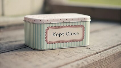 Vintage Tin Box Labeled Kpt Close