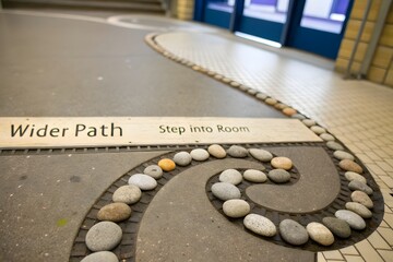Pebble Path Leading into a Room