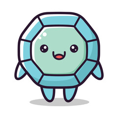 Obraz premium Adorable Cartoon Turtle Illustration