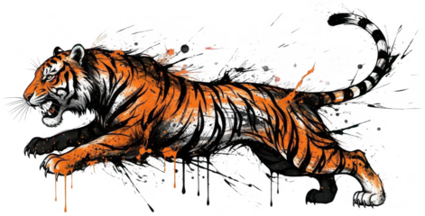Tiger png Bengal cutout Feline png Striped cutout Wildcat png Panther png Jungle cutout Big Cat png Predator png Animal cutout Beast png Carnivore png