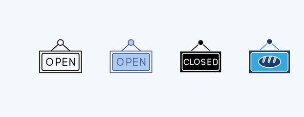 Open Multiple Icon Illustration Vector