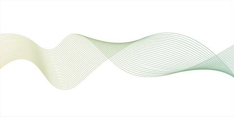 Colorful Abstract Wave Background, Blue Green Yellow Flowing Lines Design