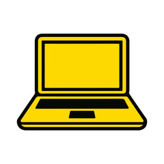 laptop sticker vector on a white background
Colored vector sticker on a white background