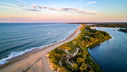 Coastal Serenity - Where the Ocean Meets the River.