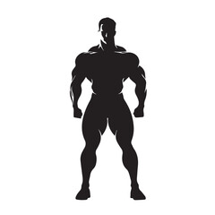 bodybuilder silhouette