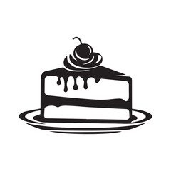 Cake collection flora design vector art.