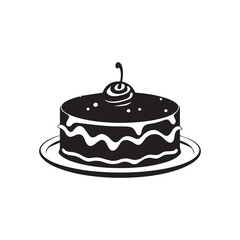 Cake collection flora design vector art.