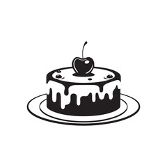 Cake collection flora design vector art.