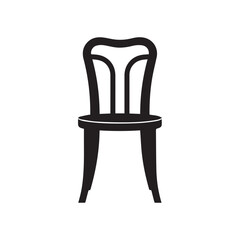 Chair icon. Vector illustration. Isolated on white background.