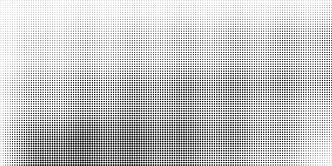 Dotted halftone gradient texture. Fading polka dot background. Repeated dots gradation pattern background. Black vanishing comic pop art overlay backdrop. Halftone raster effect wallpaper. Vector