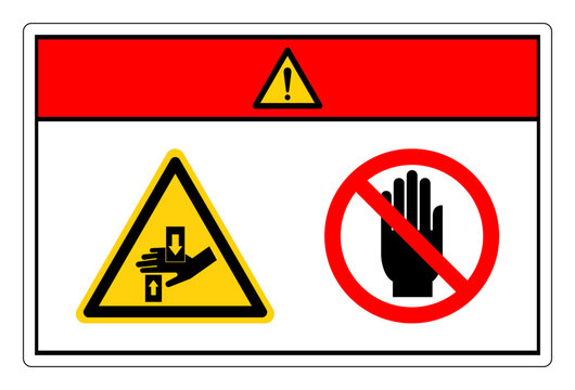 Danger Pich Point Symbol Sign,Vector Illustration, Isolated On White Background Label. EPS10