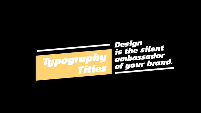 Typography Title 7