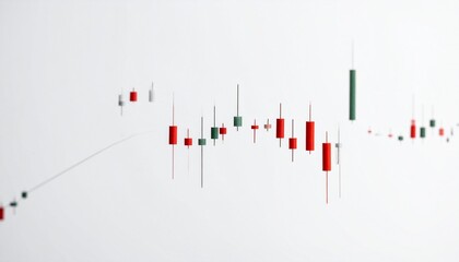 Trends in market data displayed on a digital screen during a trading session in an office environment