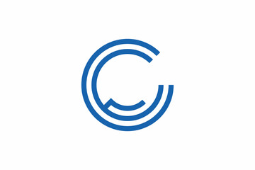 Letter C Line Hand Logo 