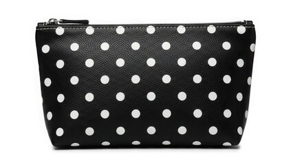 black plastic bag on white