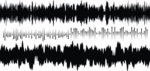 Abstract Dynamic Sound Wave Pattern for Audio Technology Branding and Music Event Poster Background