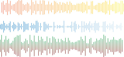 Minimalist Vector Sound Wave Illustration for Audio Branding and Podcast Logo Identity Design