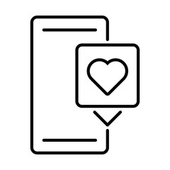 Valentines Day Love Message Icon