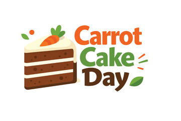 Minimal Sweet Treat Symbol for Carrot Cake Day