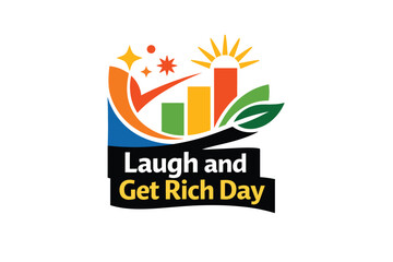 Minimal Prosperity  Joy Symbol for Laugh and Get Rich Day
