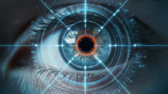 medical visualisation of the human eye with detailed focus on features and processing. Exploring eye recognition technology