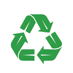 Obraz premium Green Recycle Symbol Representing Environmental Sustainability and Conservation.