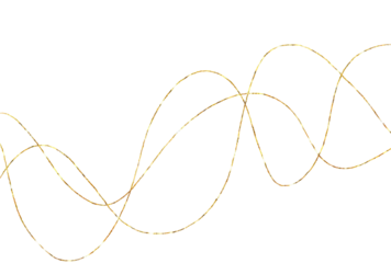 Gold glitter hand drawn scribble line