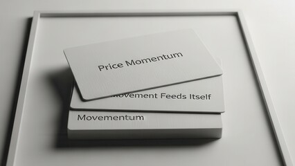 Trading Strategy Cards on White Surface