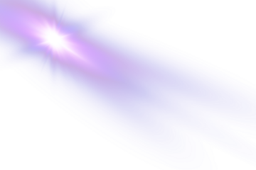 Blue sun light rays shining from the upper right corner. Soft glowing blue beams isolated on a transparent PNG background.