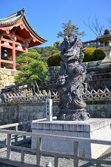 Obraz premium Statue of Buddha in Kiyomizu-dera, Kyoto, Japan