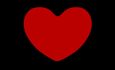 Red heart symbol representing love and romance