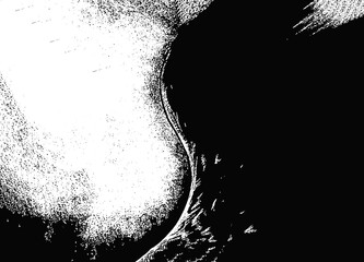 Abstract black and white curve texture contrast creating dynamism