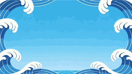 Beach themed poster background