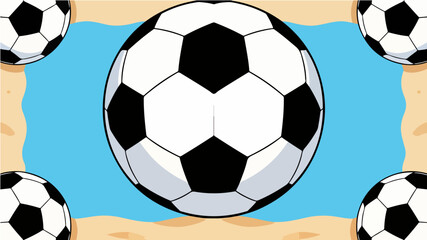 Beach themed poster background