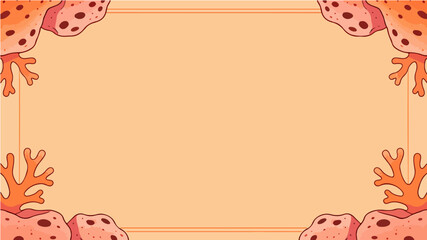 Beach themed poster background