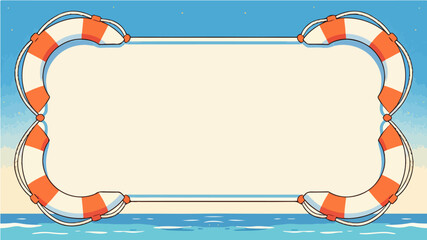 Beach themed poster background