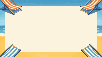 Beach themed poster background