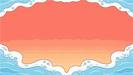 Beach themed poster background