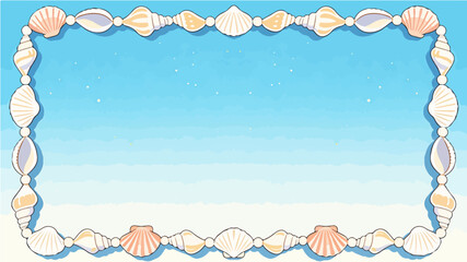 Beach themed poster background