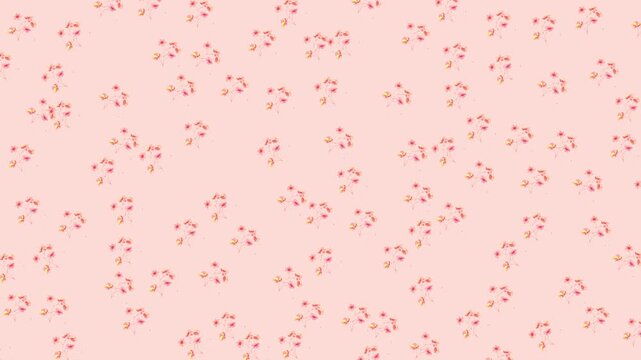 Elegant pastel floral pattern with soft watercolor roses and botanical elements on a pink background, delivering a dreamy, feminine, and stylish look for modern decorative applications.
