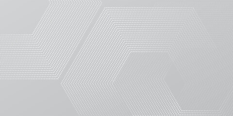 Modern hexagon lines on gray background. Geometric lines simple abstract art